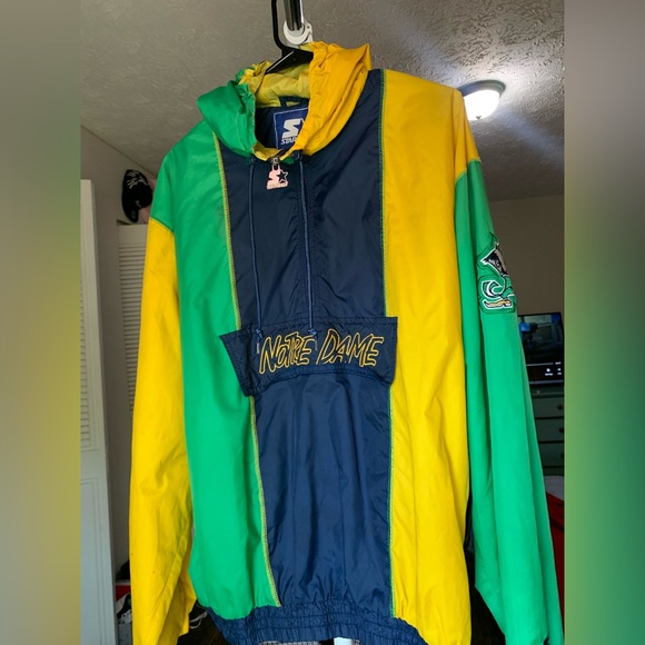 Vintage Notre Dame Fighting Irish Windbreaker
